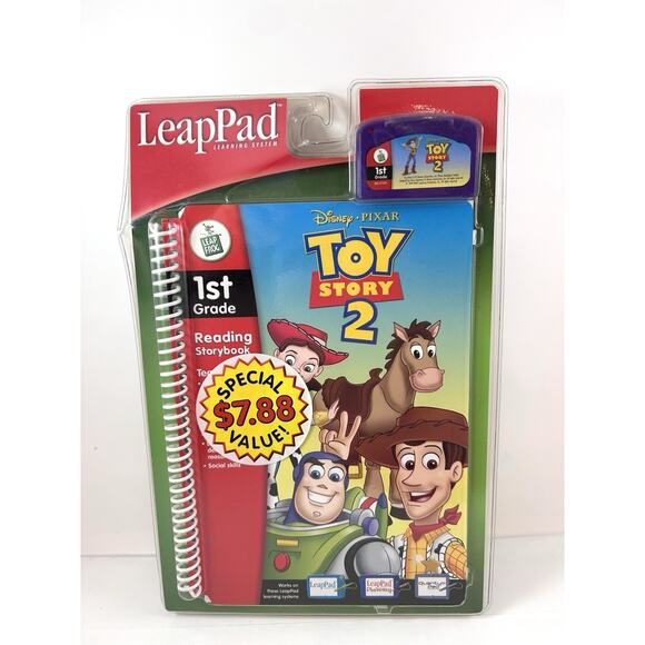LeapPad‎ Learning System Disney Toy Story 2 Interactive Book Cartridge 1st Grade - Picture 1 of 2